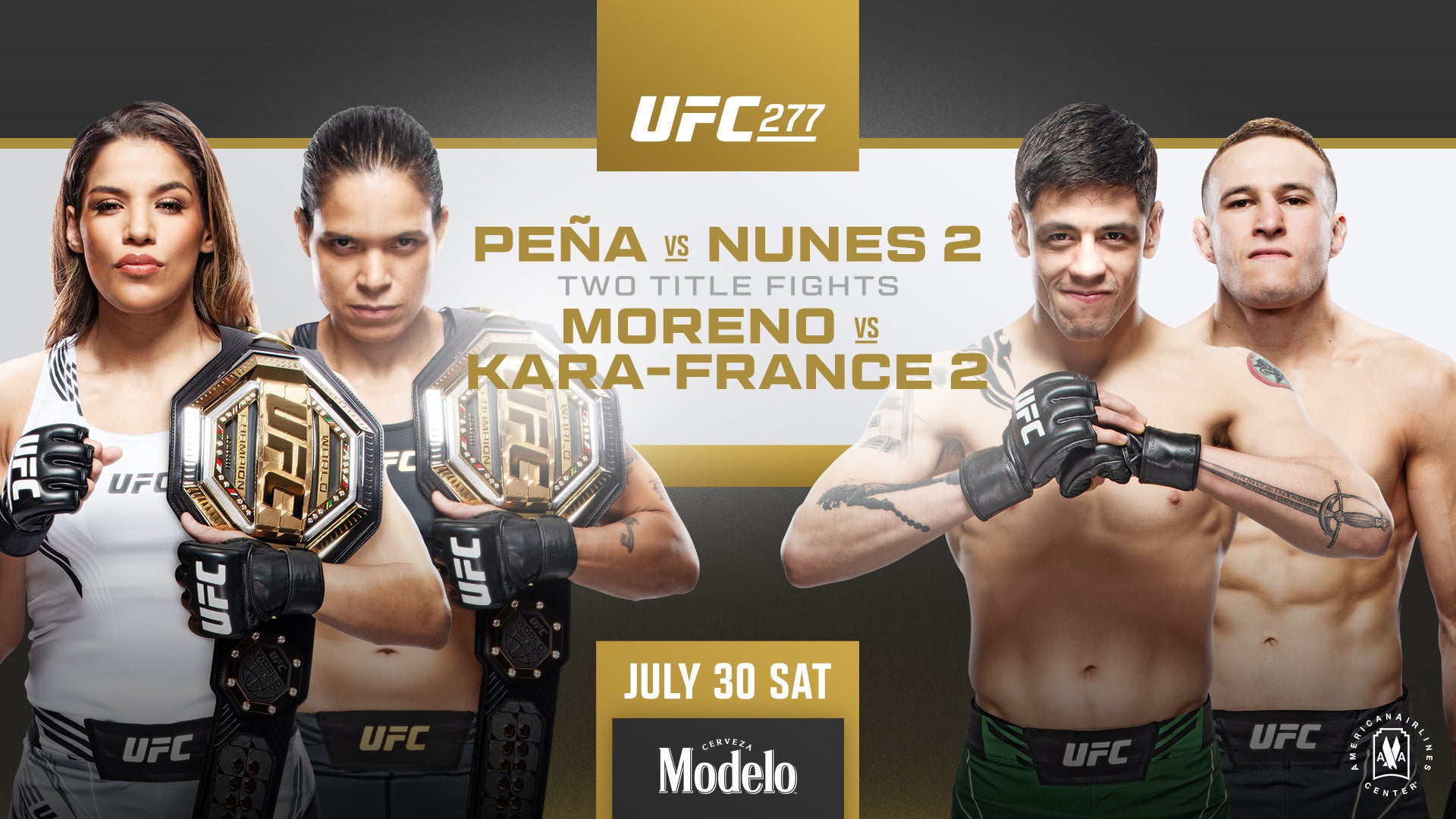 UFC 277 WeightIn and Fight Cards SportPaedia