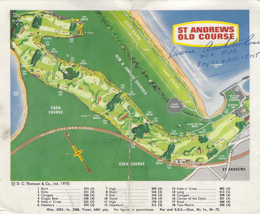 Old Course at St Andrews Layout